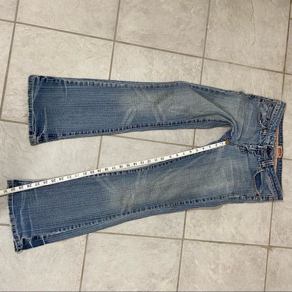 NOBO Jeans Women’s 30 Flare Distressed Jeans Waist Light blue Denim Low Rise - Picture 8 of 8